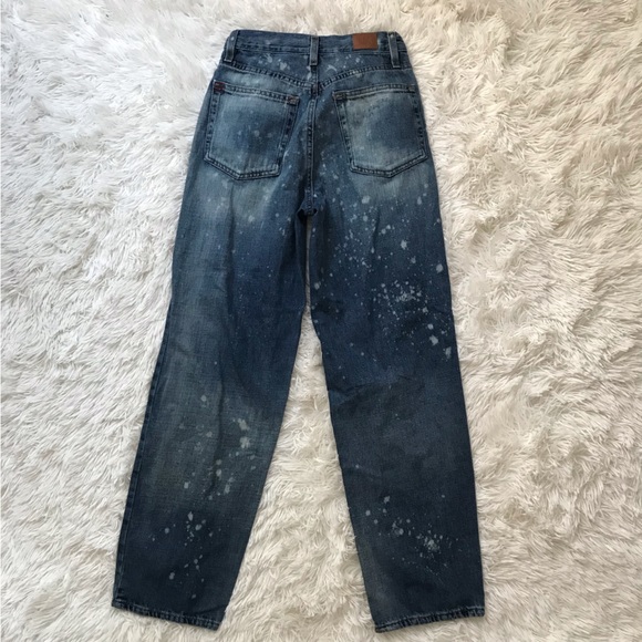 BDG Bleach Splattered High Rise Baggy Jeans Size 25 - Picture 3 of 10
